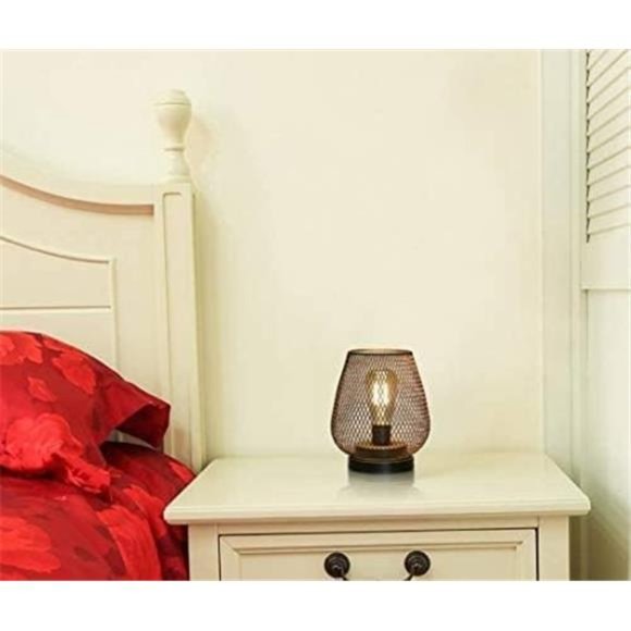 Set of 2 Metal Cage LED Lantern Battery Powered Cordless Accent Light with LED - Picture 2 of 6